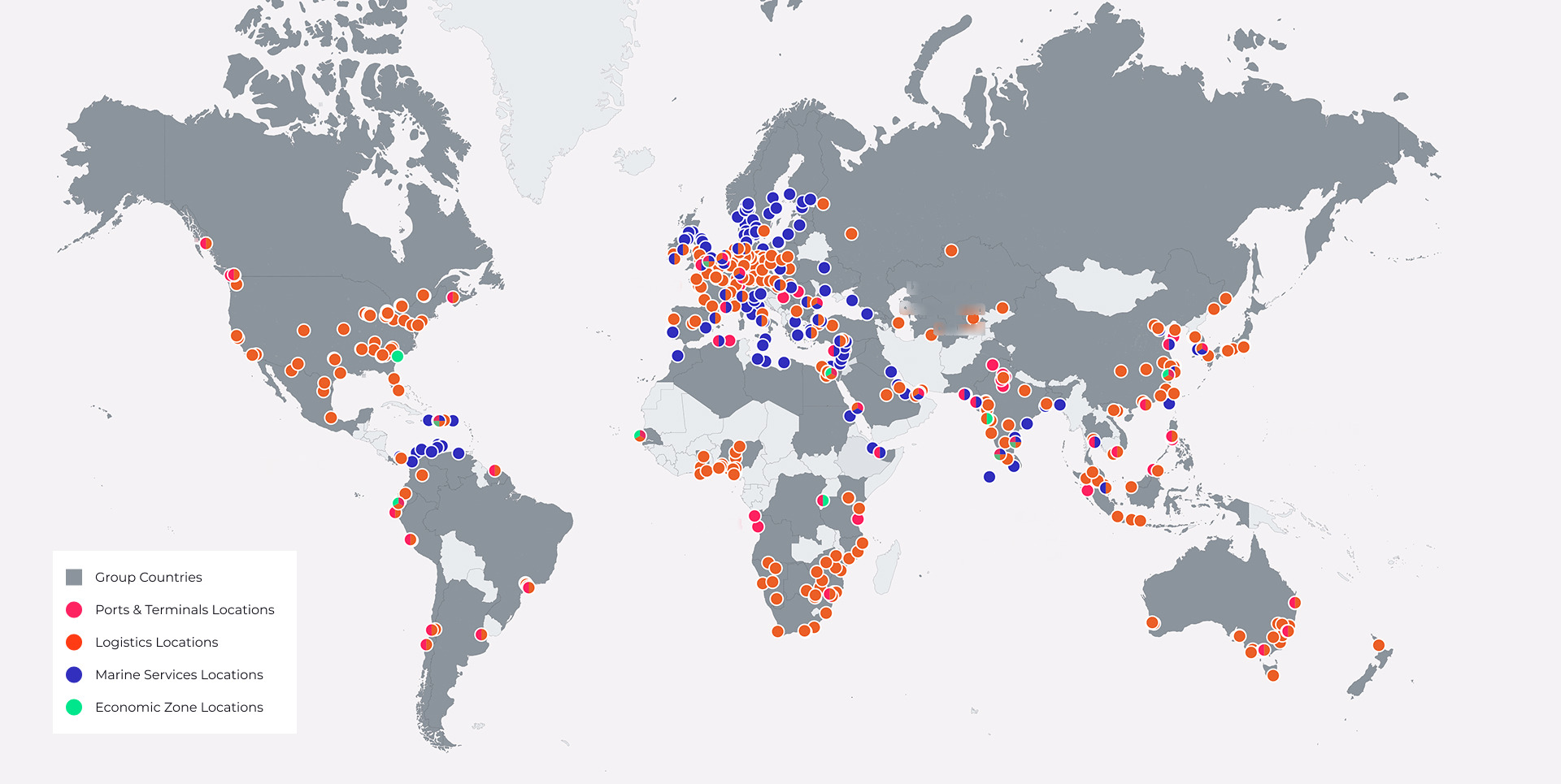 DP World global network map
